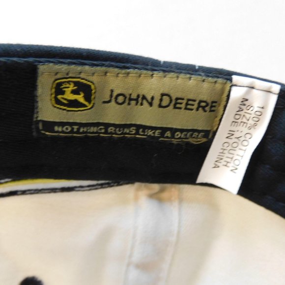 John Deere Youth Ertl Full Throttle Hat Cap Adjustable Hook & Loop Strap - Picture 8 of 10